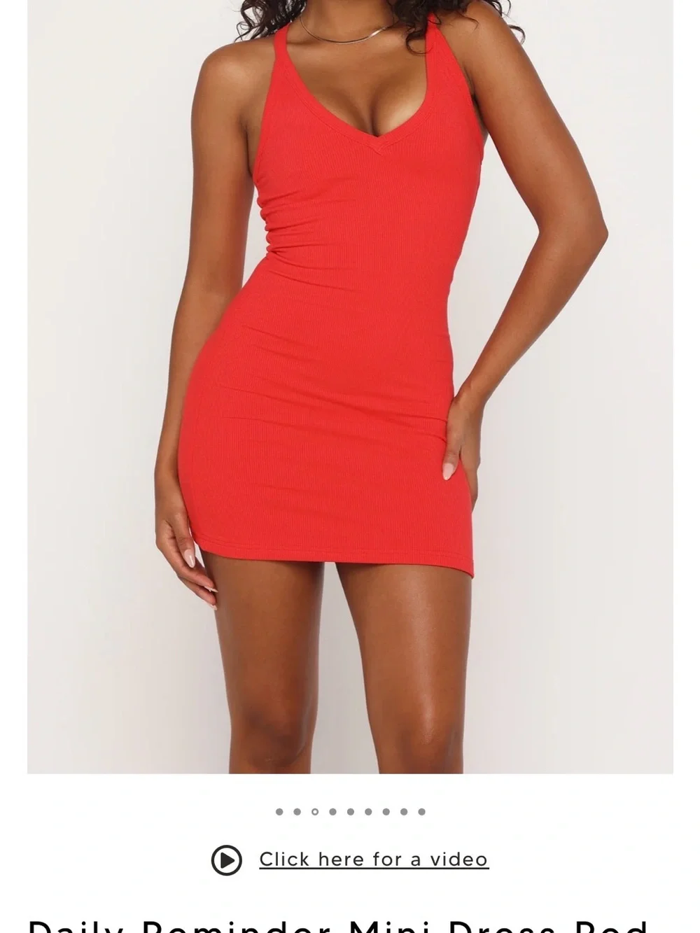 White Fox Boutique Red Mini Dress